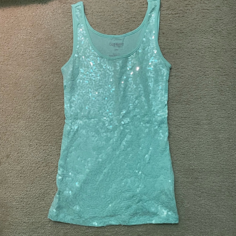 Sequin tank top